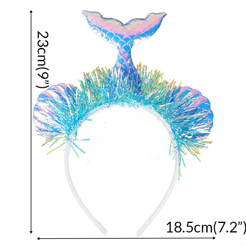 Mermaid Tail Party Headband Photo Props for Girls childrensterritory