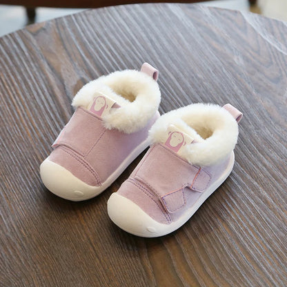 Warm Plush Baby Girls Boys Soft Bottom Snow Boots childrensterritory