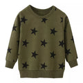 Long Sleeve Stars Cartoon Print Kid Boys Girls Sweatshirts childrensterritory