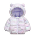 Little Girls Warm Hooded Glossy Design Jackets childrensterritory