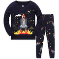 Kids Boys Space Rockets Printed Sleepwear Pajamas childrensterritory