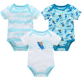 6 pcs/lot Baby Girls Cartoon Print Bodysuits for Summer childrensterritory