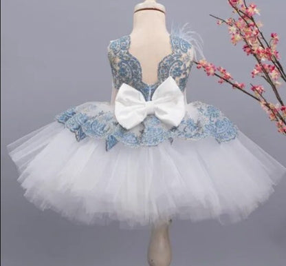 Baby/Kids Girl Lace Flower Dress for Birthday Party childrensterritory