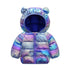 Little Girls Warm Hooded Glossy Design Jackets childrensterritory
