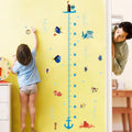 Cartoon Design Height Measure Wall Decals for Kids Room childrensterritory