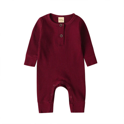 Baby Boys/Girls Long Sleeve Cotton Romper