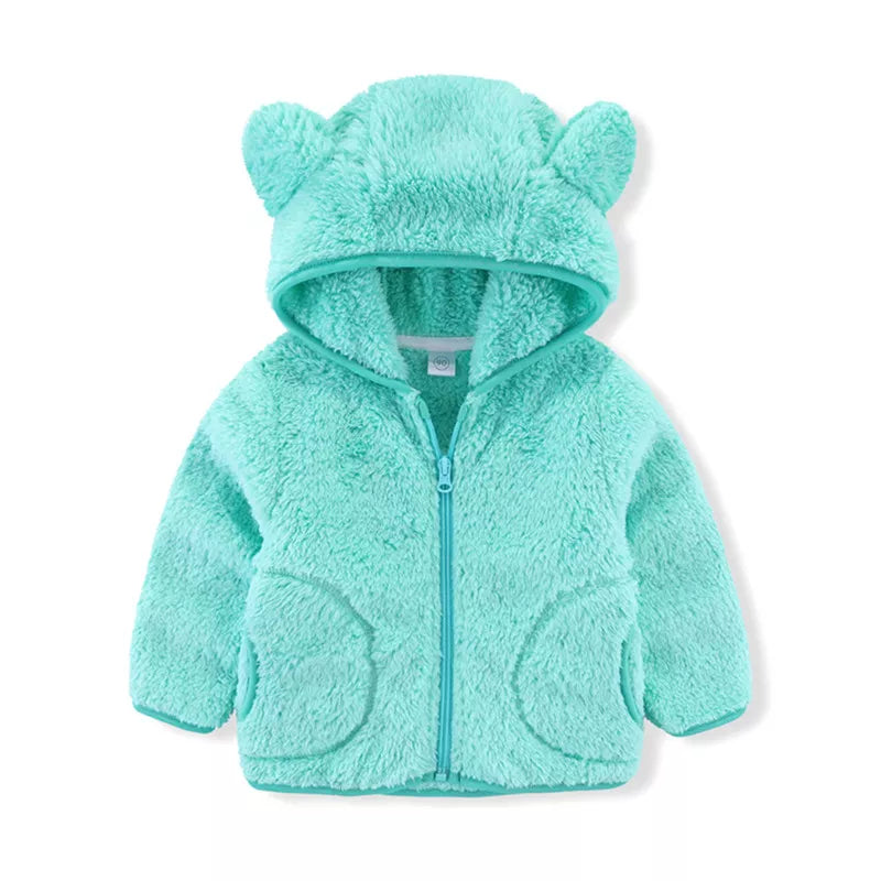 Toddler Boys Girls Warm Fleece Colorful Hoodies Jackets childrensterritory