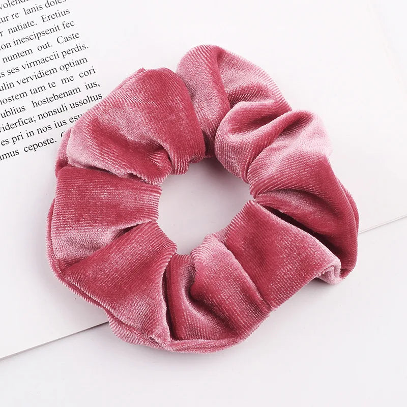 Velvet Scrunchie Hairband For Girls