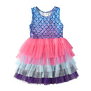 Kids Girls Unicorn Embroidery Birthday Tutu Dresses childrensterritory