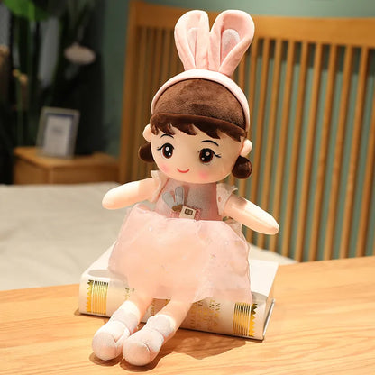 45cm Lovely Soft Stuffed Kawaii Plush Girl Dolls with Rabbit Ear childrensterritory