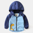 Cartoon Striped Children Hardshell Jacket For Boys childrensterritory