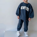 Letter Printed Toddler Sweatshirt + Trousers Clothing Set childrensterritory