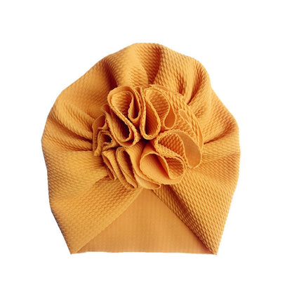 Baby Girl Donut Beanie Warm Flower Headwrap childrensterritory