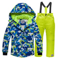 Kids Waterproof Warm Fleece Snow Suits Set childrensterritory