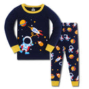 Kids Boys Space Rockets Printed Sleepwear Pajamas childrensterritory