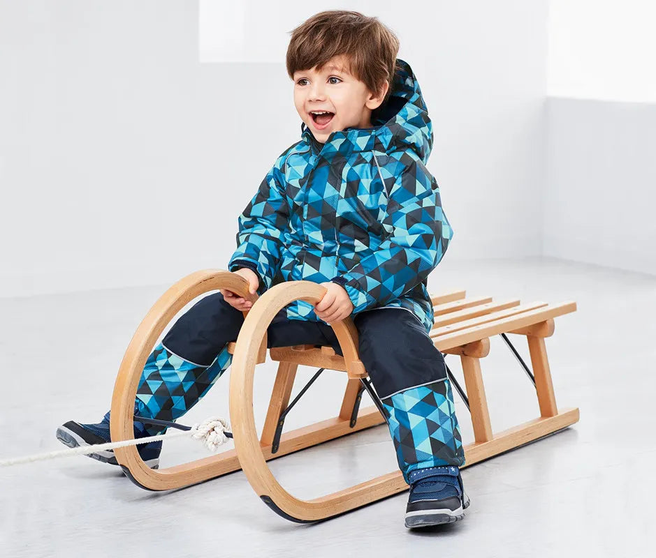Plus Velvet Windproof Kids One-piece Thickening Ski Suit childrensterritory