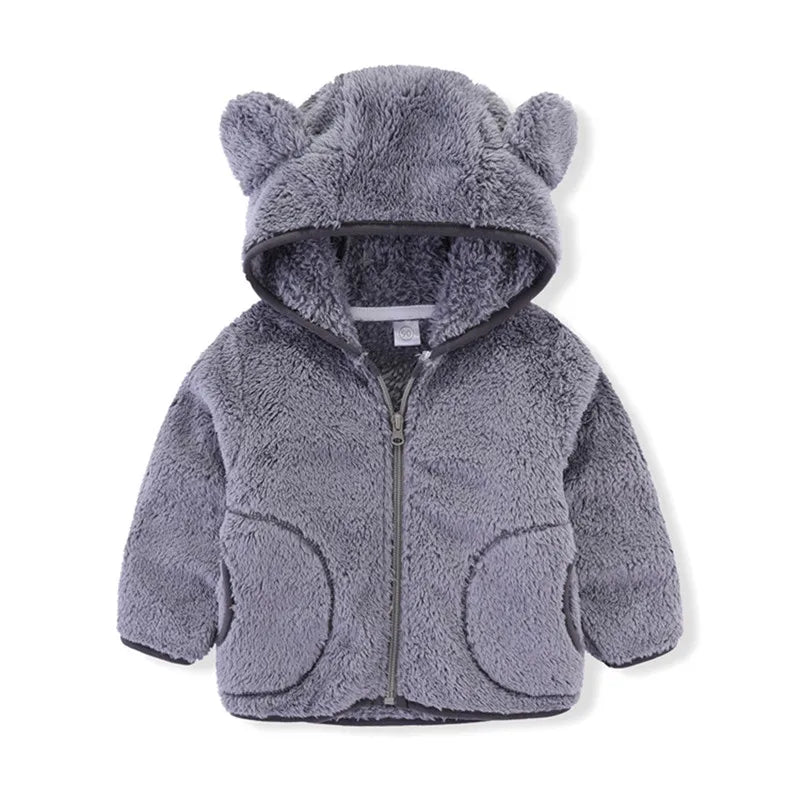 Toddler Boys Girls Warm Fleece Colorful Hoodies Jackets childrensterritory
