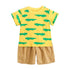 Cartoon Print Baby Boy 2pcs Casual Summer Clothing Sets childrensterritory