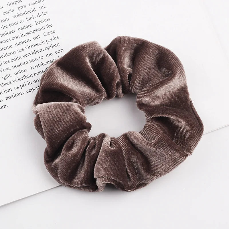Velvet Scrunchie Hairband For Girls