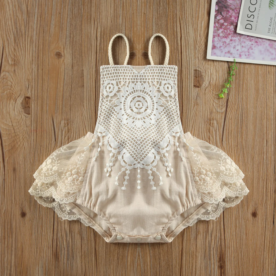 Baby Girl Sleeveless Lace Romper/Jumpsuit