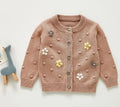 Baby Girls Long Sleeve Embroider Knit Cardigan childrensterritory