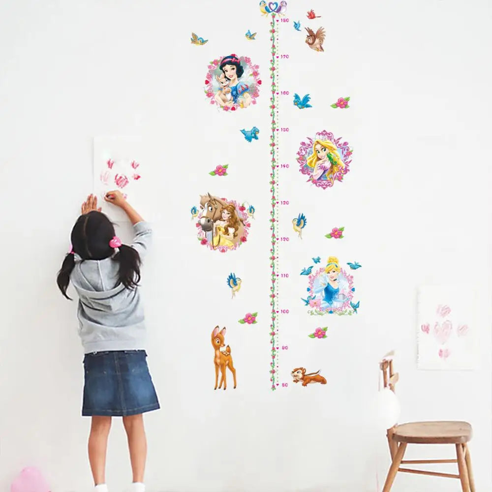 Cartoon Design Height Measure Wall Decals for Kids Room childrensterritory