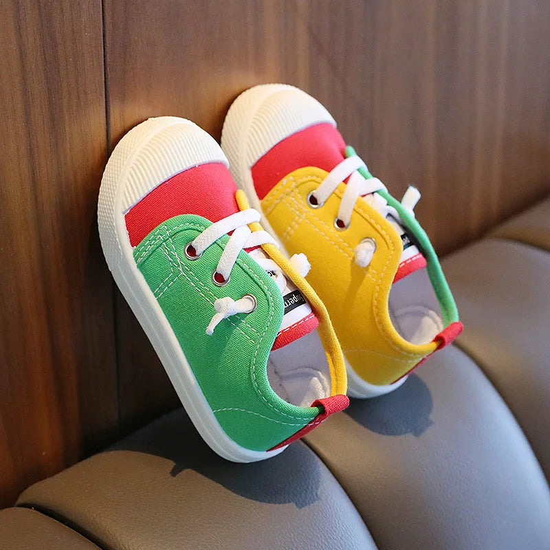 Kids Boys Lace-up Casual Canvas Shoes/Sneakers childrensterritory