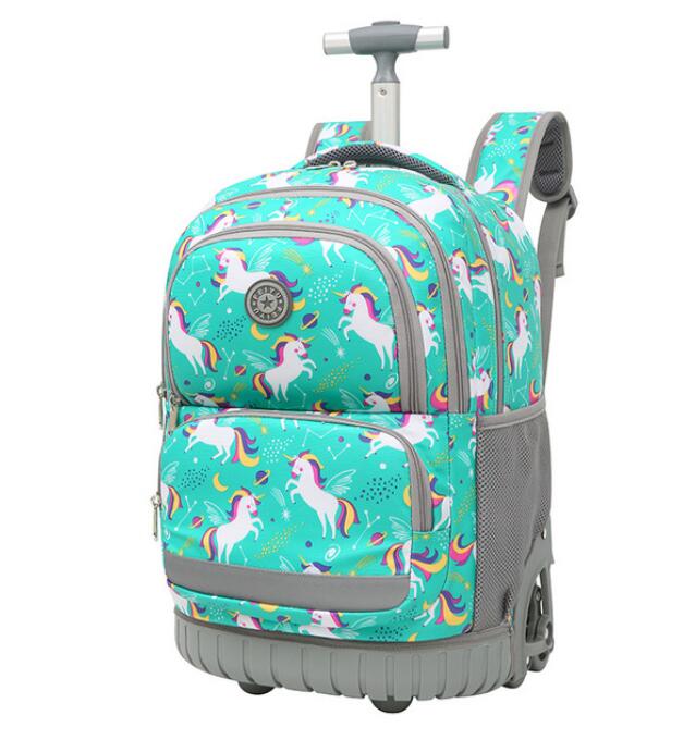 Durable Kids/Teen School Rolling Backpacks Travel Trolley Bag childrensterritory
