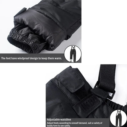 Kids Waterproof Warm Fleece Snow Suits Set childrensterritory