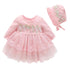 Newborn Girl Christening Dresses Set (Shoes, Tights & Long Socks) childrensterritory