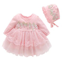 Newborn Girl Christening Dresses Set (Shoes, Tights & Long Socks) childrensterritory