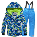 Kids Waterproof Warm Fleece Snow Suits Set childrensterritory