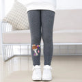 Cartoon Girl Pattern Winter Thick Warm Fleeced Pants For Girls childrensterritory