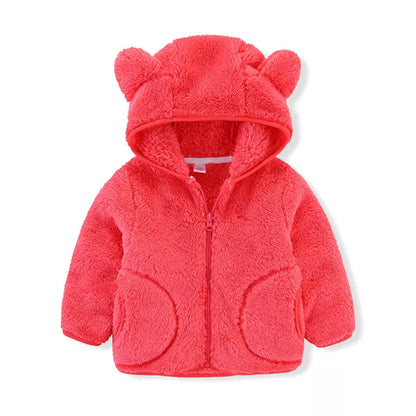 Toddler Boys Girls Warm Fleece Colorful Hoodies Jackets childrensterritory