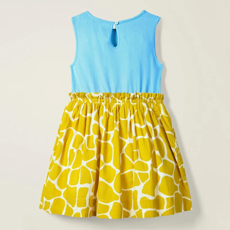 Lovely Cartoon Design Soft Cotton Summer Dresses for Girls childrensterritory