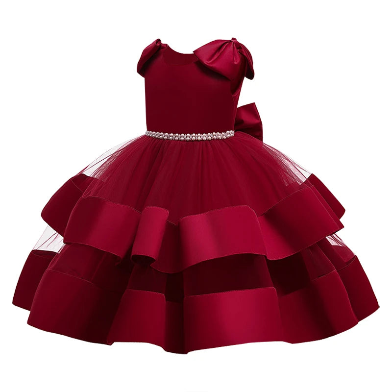 Kids Girls Elegant Tutu Flower Princess Party Dresses childrensterritory