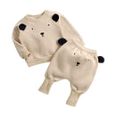 Animal Printed 2Pcs Casual Warm Baby Clothes Sets Tops + Pants childrensterritory