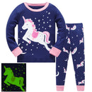 Kids Girls Cartoon Unicorn/Mermaid Print Sleepwear Set childrensterritory