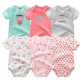 6Pcs/Lot Cartoon Design Soft Cotton Baby Rompers childrensterritory