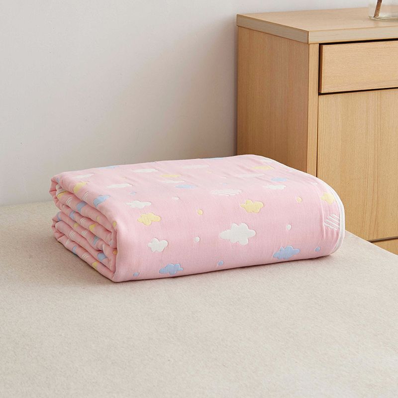 6 Layer Cotton Muslin Baby Blankets Carriage Quilt childrensterritory
