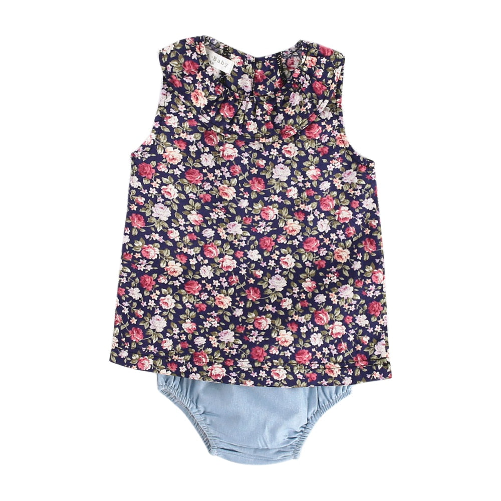 Cute Printing Baby Girl 2Pcs Summer Clothing Sets childrensterritory