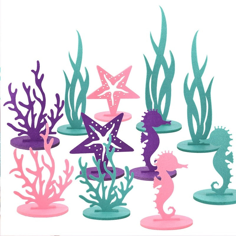 Mermaid Theme DIY Seagrass Seahorse for Party Decoration childrensterritory