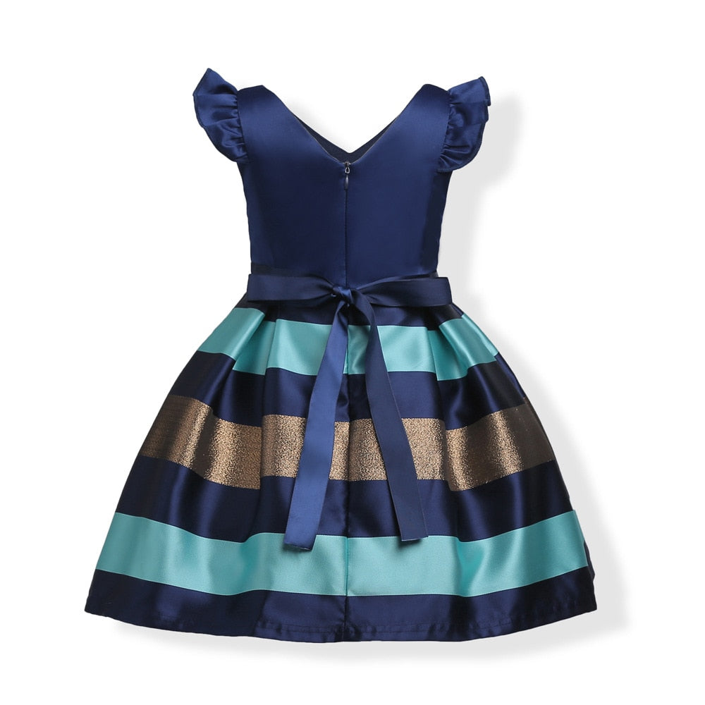 Kids Girls Striped Party Dresses/Princess Costume childrensterritory