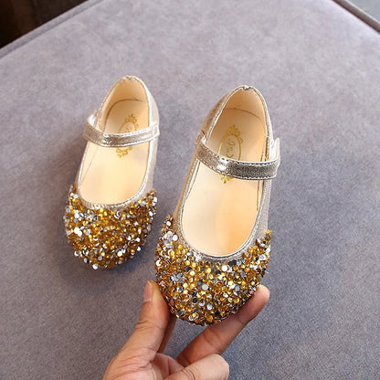 Kids Girls Casual Glitter Design Princess Sandals childrensterritory
