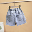 Kids Girl's Cute Swan Flower Design Cotton Shorts Pants childrensterritory