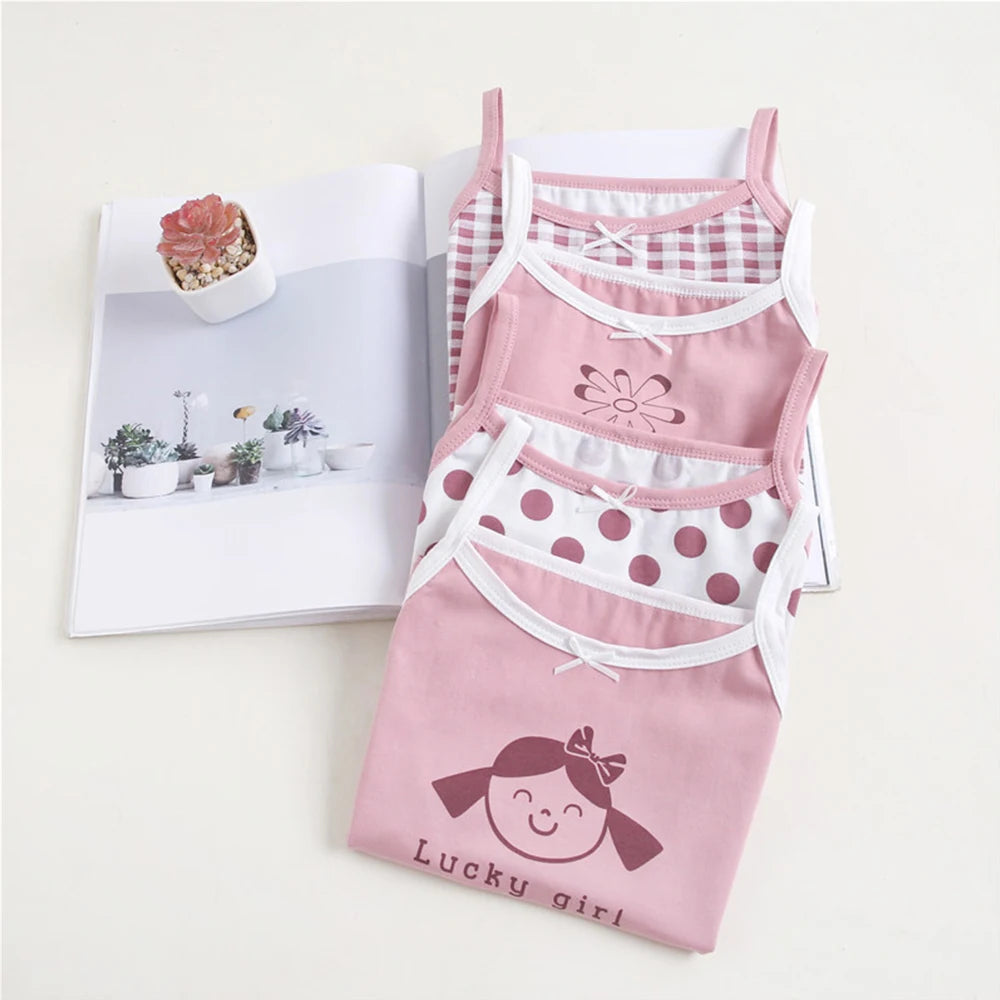 4pcs/lot Printed Summer Tank Tops For Teen Girls childrensterritory