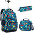 Kids 16-inch Rolling Luggage Bags School Backpack Set childrensterritory