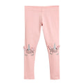 Kids Girls Cartoon Pattern Skinny Cotton Trousers childrensterritory
