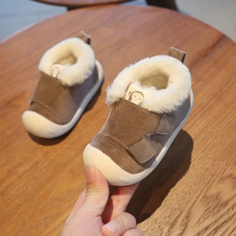 Warm Plush Baby Girls Boys Soft Bottom Snow Boots childrensterritory