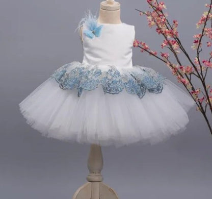 Baby/Kids Girl Lace Flower Dress for Birthday Party childrensterritory